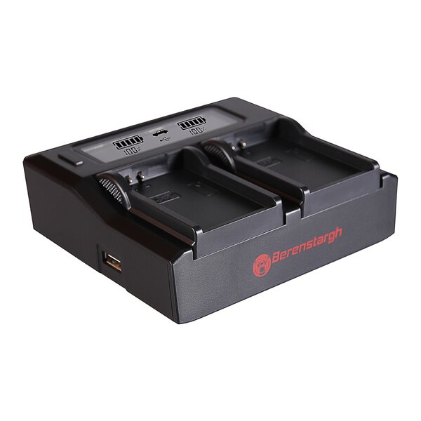 Berenstargh Dual LCD Ladegerät Samsung  BP-80W, 8.4V