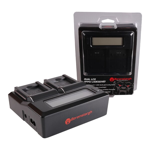 Berenstargh Dual LCD Ladegerät Samsung  BP-88A, 4.2V