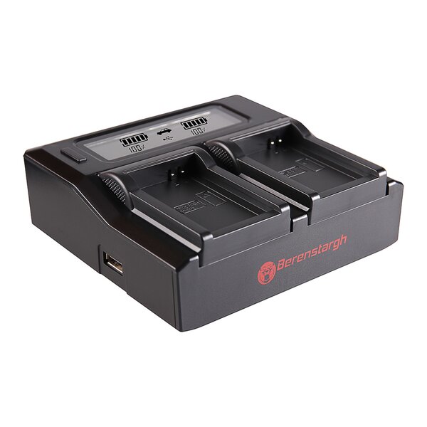 Berenstargh Dual LCD Ladegerät Samsung  BP-90A, 4.2V