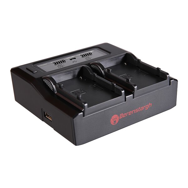 Berenstargh Dual LCD Ladegerät Samsung  SB-P90A, 4.2V