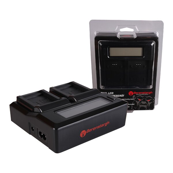 Berenstargh Dual LCD Ladegerät Samsung SLB-0837B/IA-BH130C/IA-BH130LB, 4.2V  SLB-0837B/IA-BH130C/IA-BH130LB, 4.2V