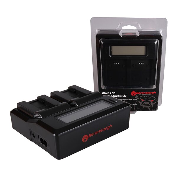 Berenstargh Dual LCD Ladegerät Sony  NP-FC10, 4.2V