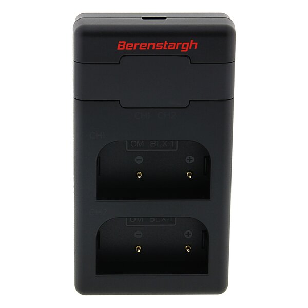Berenstargh PD Hyper Ladegerät für Olympus inkl. USB-C Kabel  BLX-1 OM-1