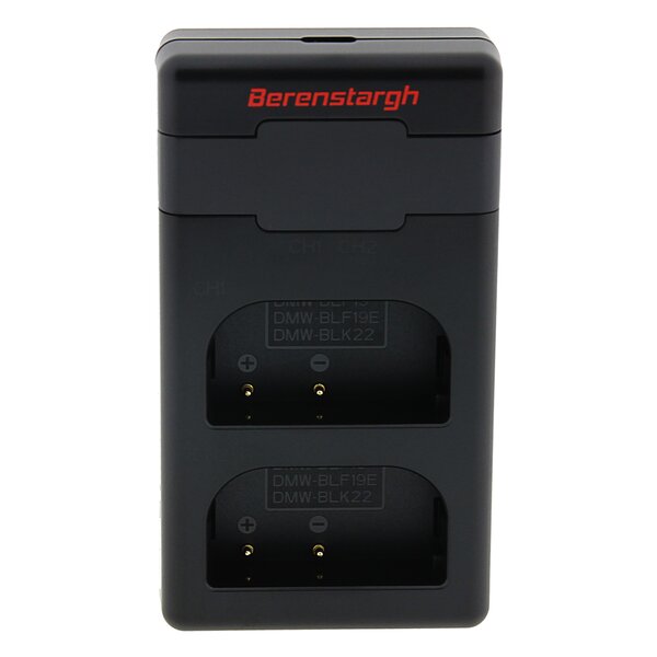 Berenstargh PD Hyper Ladegerät für Panasonic inkl. USB-C Kabel  DMW-BLF19