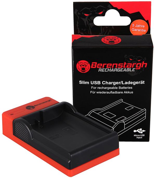 Berenstargh Slim Micro-USB Ladegerät f. Nikon  EN-EL15