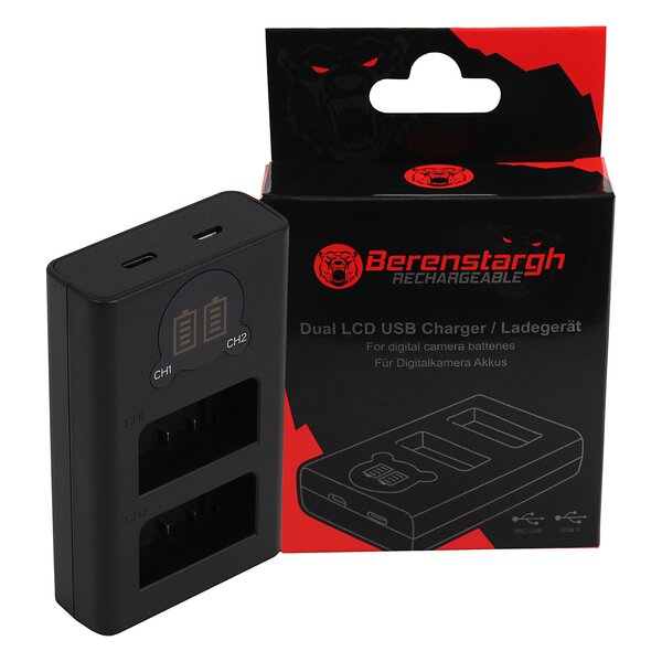 Berenstargh Slim Micro-USB Ladegerät f. Nikon EN-EL25, 8.7V 