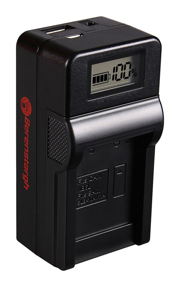 Berenstargh Synchron Ladegerät Canon  BP-915/BP-945/CGA-DU14/BP-930G, 8,4V