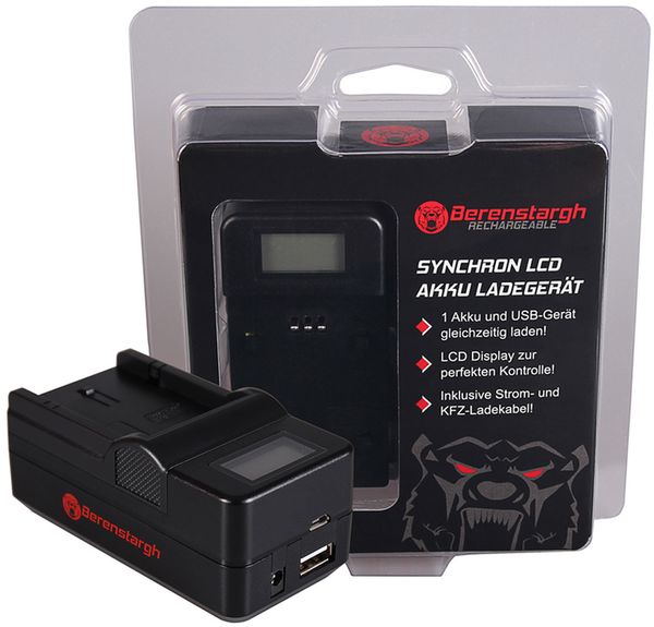 Berenstargh Synchron Ladegerät Canon  NB-2L/NB-2L12/14, 8,4V