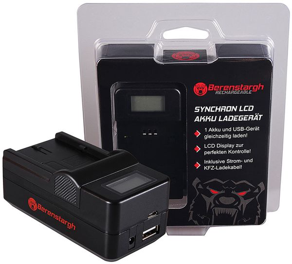 Berenstargh Synchron Ladegerät Canon  BP-511/BP-512A/BP-535, 8,4V