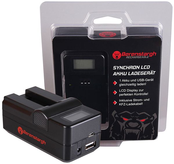 Berenstargh Synchron Ladegerät Canon  NB-9L, 4,2V