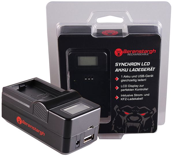 Berenstargh Synchron Ladegerät Canon  BP-110, 4,2V