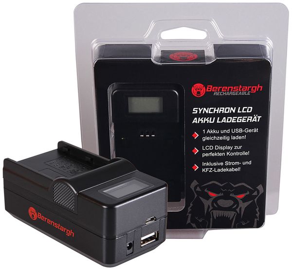 Berenstargh Synchron Ladegerät Nikon  EN-EL3/EN-EL3e/FNP-150/BLM5, 8,4V