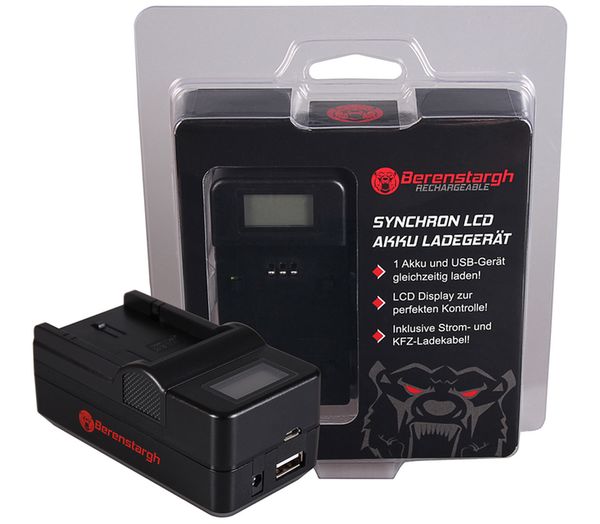 Berenstargh Synchron Ladegerät Olympus  BLN-1, 8,4V