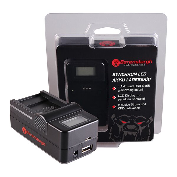 Berenstargh Synchron Ladegerät für Sanyo  DB-L40A/L20A, 4.2V 