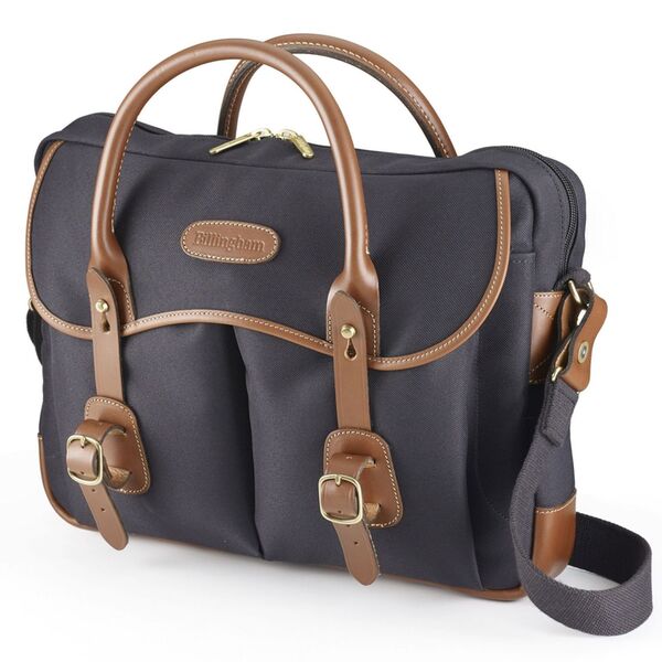 Billingham Thomas Aktentasche / Laptoptasche  Black Fibrenyte/Tan