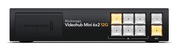 Blackmagic Videohub Mini 6x2 12G 