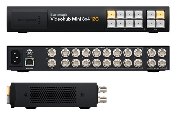 Blackmagic Videohub Mini 8x4 12G 