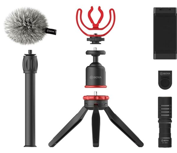 Boya BY-VG330 Vlogging Kit mit BY-MM1 + Smartphone Halterung 