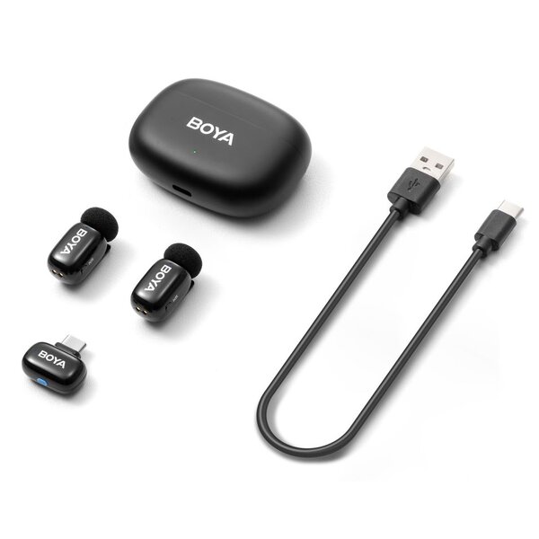 Boya Mini 2-02 (Black) 1x RX USB-C + 2x TX 