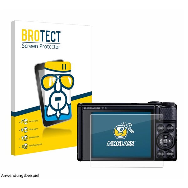 BROTECT AirGlass Schutz-Glas Panzer-Folie für Canon  PowerShot SX740 HS Lite