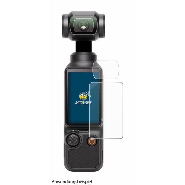 BROTECT AirGlass Schutz-Glas Panzer-Folie für DJI  Pocket 3 (Display + Linse)