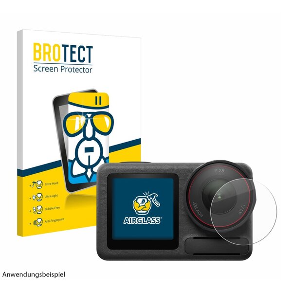 BROTECT AirGlass Schutz-Glas Panzer-Folie für DJI  Osmo Action 5 Pro (Linse)