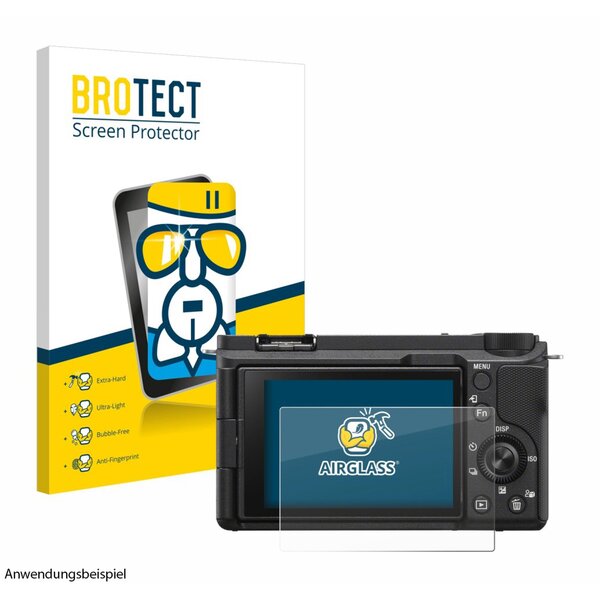BROTECT AirGlass Schutz-Glas Panzer-Folie für Sony  Alpha ZV-E10 II