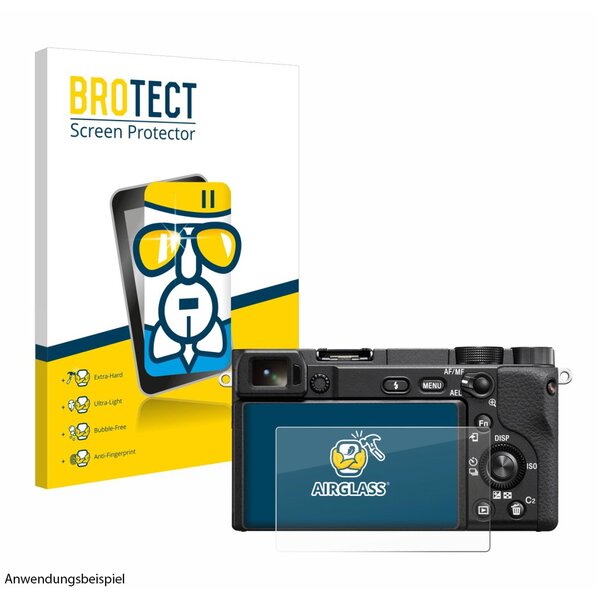 BROTECT AirGlass Schutz-Glas Panzer-Folie für Sony  Alpha 6400A