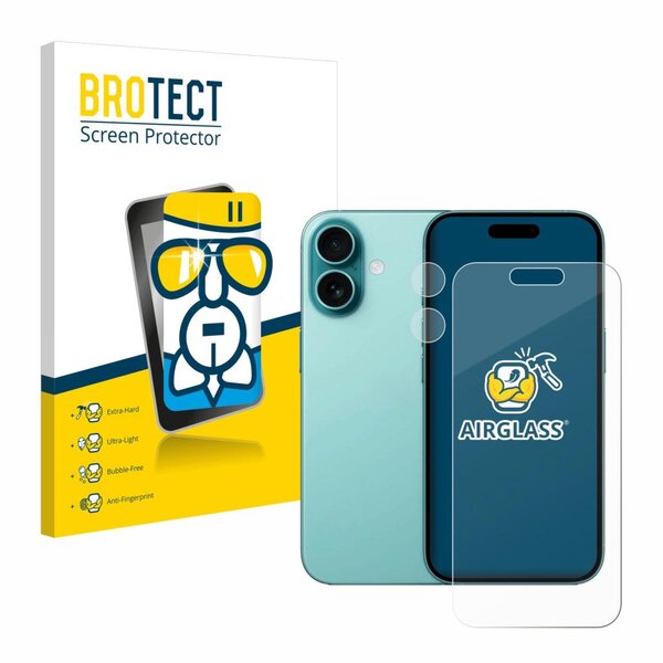 BROTECT AirGlass Schutz-Glas Panzer-Folie für Apple  iPhone 16
