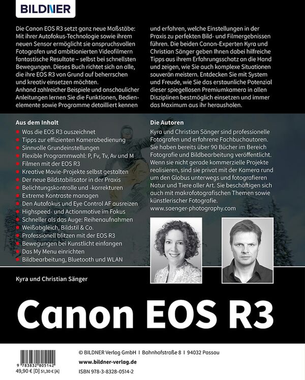 Buch Canon EOS R3 - Das umfangreiche Praxisbuch zu Ihrer Kamera 