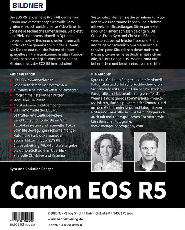 Buch Canon EOS R5 - Das umfangreiche Praxisbuch zu Ihrer Kamera! 