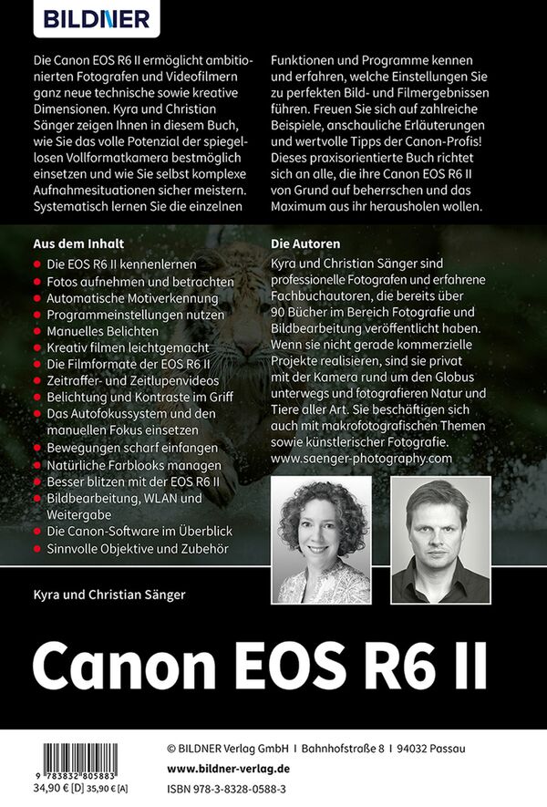 Buch Canon EOS R6 II - Das umfangreiche Praxisbuch zu ihrer Kamera ! 