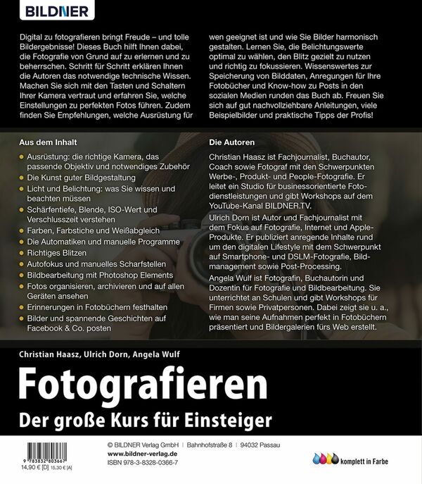 Buch Fotografieren - Der große Kurs für Einsteiger 