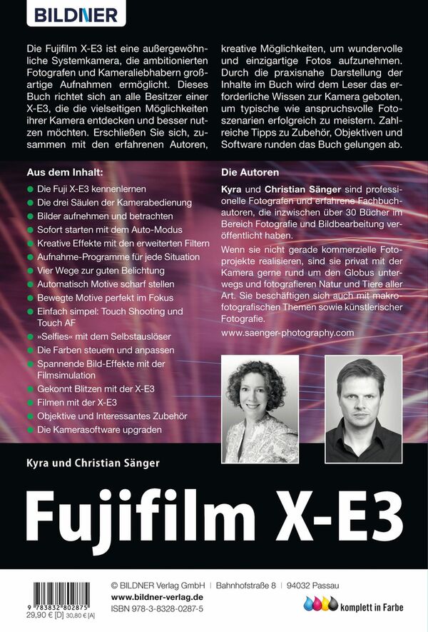 Buch Fujifilm X-E3 - Für bessere Fotos von Anfang an! 