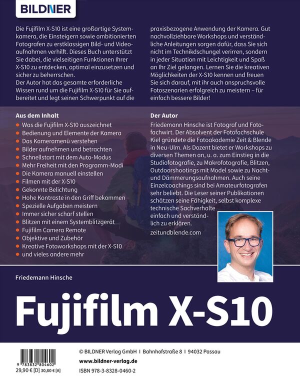 Buch Fujifilm X-S10 - Das umfangreiche Praxisbuch zu Ihrer Kamera! 