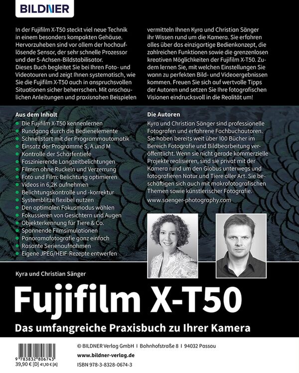 Buch Fujifilm X-T50 - Das umfangreiche Praxisbuch zu Ihrer Kamera! 