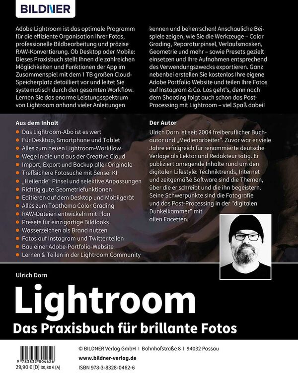 Buch Lightroom - Das Praxisbuch für brillante Fotos 