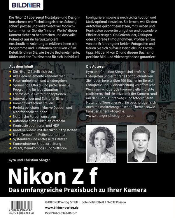 Buch Nikon Z f - Das umfangreiche Praxisbuch zu Ihrer Kamera 