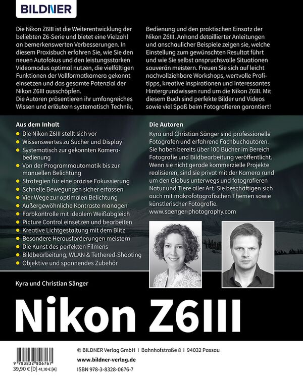 Buch Nikon Z6III – Das umfangreiche Praxisbuch zu Ihrer Kamera 