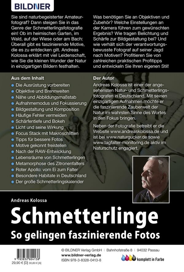 Buch Schmetterlinge - so gelingen faszinierende Fotos 