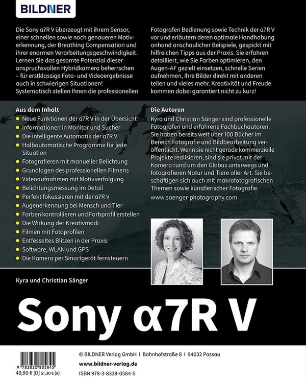 Buch Sony a7R V - Das umfangreiche Praxisbuch zu Ihrer Kamera 