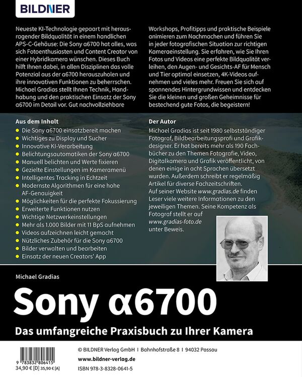 Buch Sony alpha 6700 