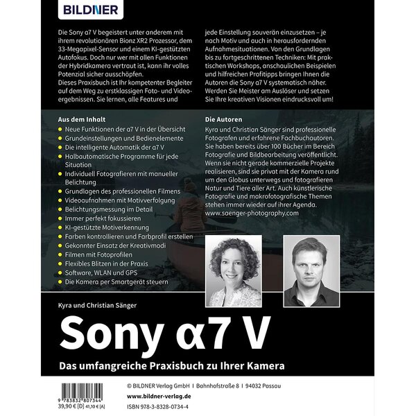 Buch Sony Alpha 7 V - Das umfangreiche Praxisbuch zu Ihrer Kamera! 