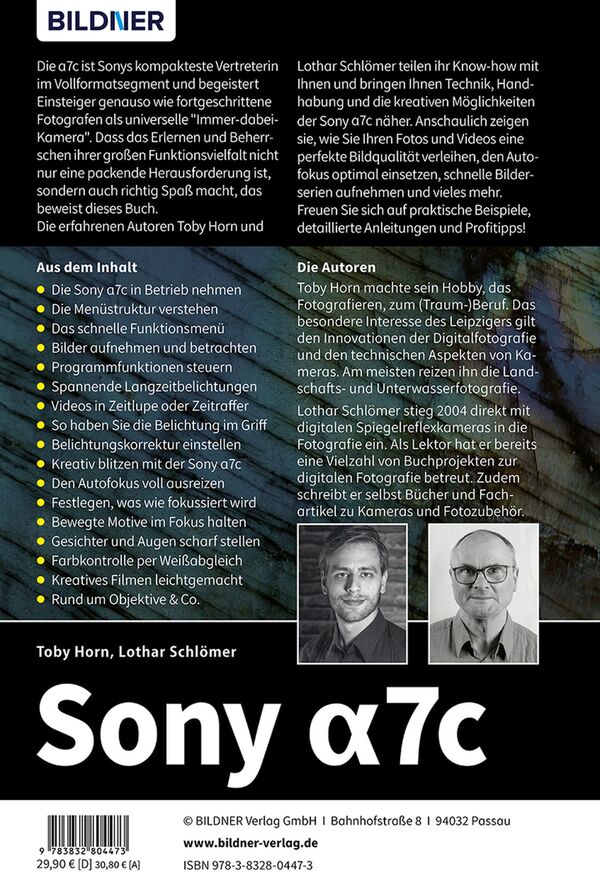Buch Sony Alpha 7C - Für bessere Fotos von Anfang an 