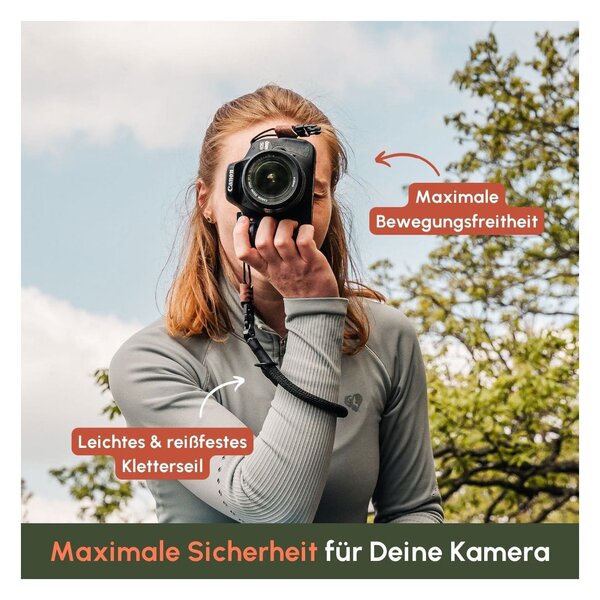 C-Rope Handschlaufe aus Kletterseil 30cm  Cool Gray