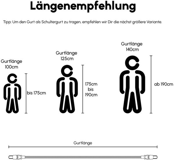 C-Rope Kameragurt Kletterseil  100cm Military Olive