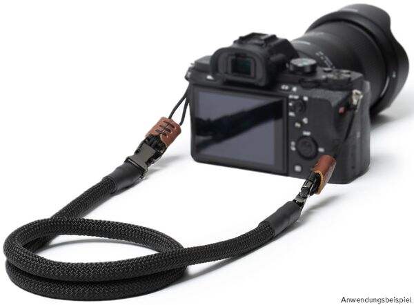 C-Rope Kameragurt Kletterseil  125cm Silent Black