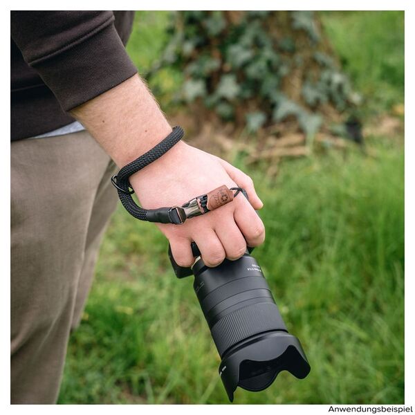 C-Rope Handschlaufe aus Kletterseil 30cm  Silent Black