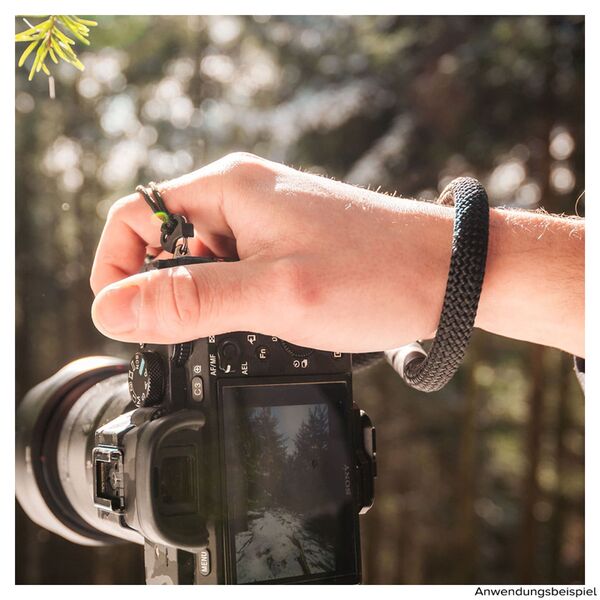 C-Rope Handschlaufe aus Kletterseil 30cm  Silent Black