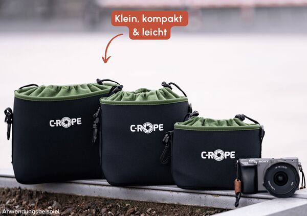 C-Rope Kamerabeutel V2 aus Neopren  S / M / L (3er Pack)
